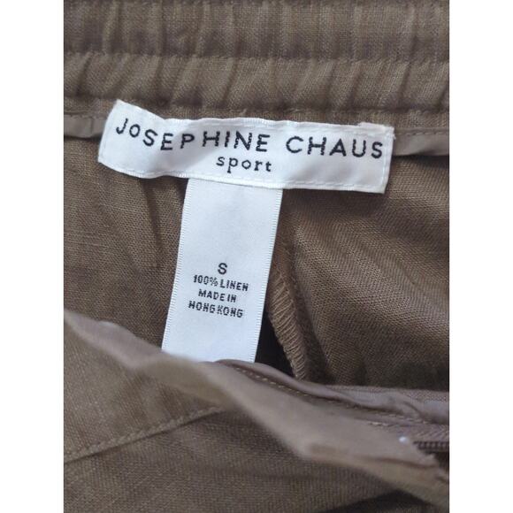 Josephine Chaus Sport Linen Casual Short - Size S - High Waist Pocket Simple NWT - Picture 7 of 8